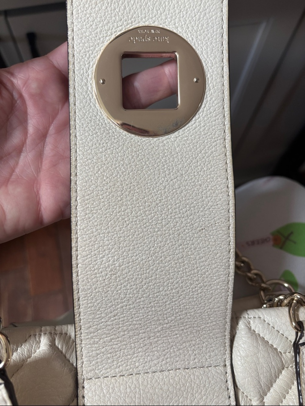 Kate Spade Astor Court ELENA Leather Shoulder Bag Tote Bone - Picture 11 of 12